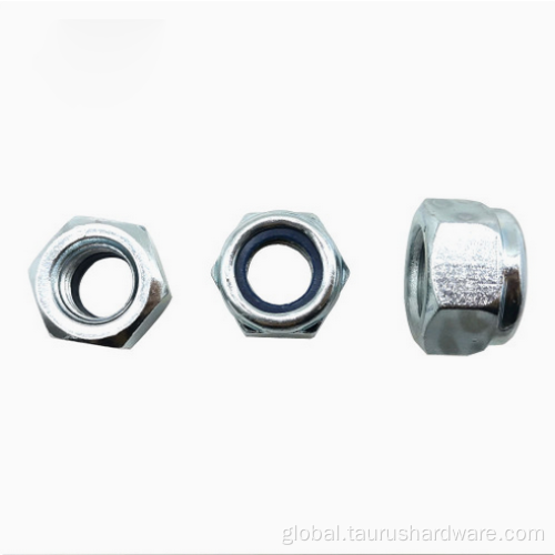 black stainless steel nuts and bolts Hexagonal nylon lock nut Factory